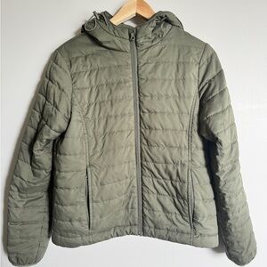 girlfriend collective recycled polyester jacket - olive green